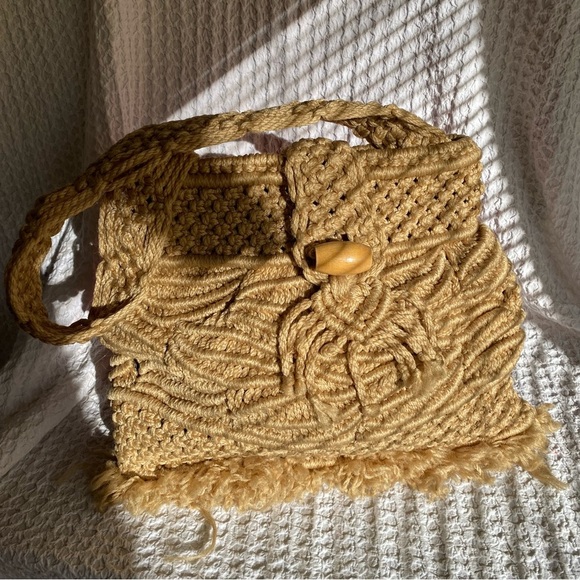 Vintage macrame purse handmade - Picture 4 of 4